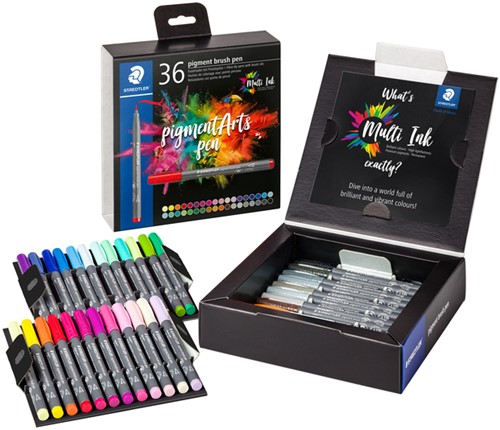 BRUSHPEN STAEDTLER PIGMENTARTS SET À 36 KLEUREN-2