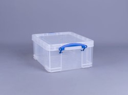 OPBERGBOX REALLY USEFUL 21 LITER 450X350X200MM TRANSPARANT WIT