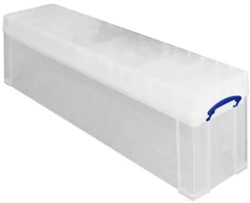 OPBERGBOX REALLY USEFUL 77 LITER 1201X270X355MM TRANSPARANT WIT