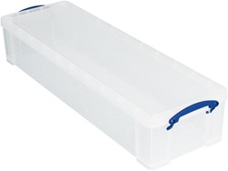 OPBERGBOX REALLY USEFUL 22 LITER 800X255X155MM TRANSPARANT WIT