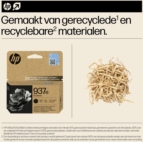 INKTCARTRIDGE HP 4S6W9NE 937E EVOMORE ZWART-2
