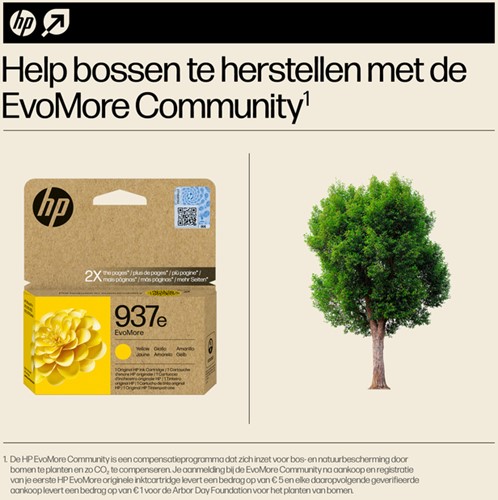 INKTCARTRIDGE HP 4S6W8NE 937E EVOMORE GEEL-3
