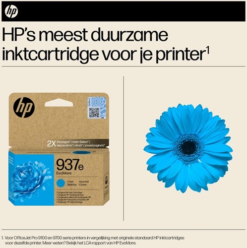 INKTCARTRIDGE HP 4S6W6NE 937E EVOMORE BLAUW-1
