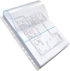 SHOWTAS OXFORD A4 PP 200? GLASHELDER MET SLUITKLEP 10 STUKS