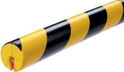 BESCHERMINGSPROFIEL DURABLE E8R HOEK 1M GEEL ZWART