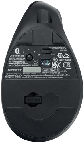 MUIS KENSINGTON EQ PRO FIT ERGO MY630-3