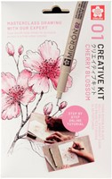 TEKENSET SAKURA CREATIVE KIT CHERRY BLOSSOM 6 STUKS
