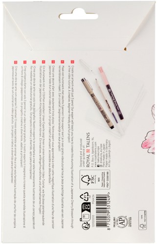 TEKENSET SAKURA CREATIVE KIT CHERRY BLOSSOM 6 STUKS-1