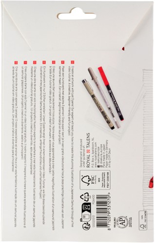 TEKENSET SAKURA CREATIVE KIT SAMURAI 6 STUKS-1