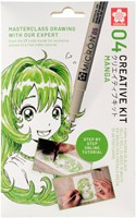 TEKENSET SAKURA CREATIVE KIT MANGA 6 STUKS