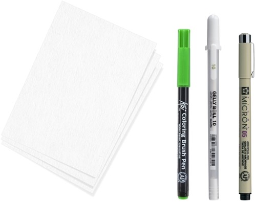 TEKENSET SAKURA CREATIVE KIT MANGA 6 STUKS-2