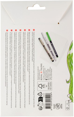 TEKENSET SAKURA CREATIVE KIT MANGA 6 STUKS-1