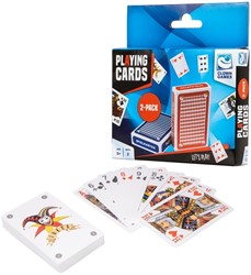 SPEELKAARTEN CLOWN SET VAN 2