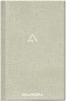 NOTITIEBOEK AURORA A5 LIJN 192 PAGINA'S 80G LINNEN GRIJS