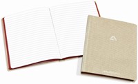 NOTITIEBOEK AURORA A5 LIJN 192 PAGINA'S 80G LINNEN GRIJS-2