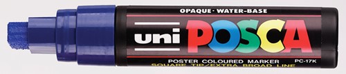 PAINTMARKER UNI POSCA PC17K EXTRA BREED RECHTHOEK DONKERBLAUW