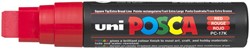 PAINTMARKER UNI POSCA PC17K EXTRA BREED RECHTHOEK ROOD