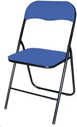 KLAPSTOEL BRASQ FC100 BLAUW-ZWART            