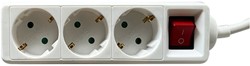 STEKKERDOOS BRASQ  3 VOUDIG 3 METER WIT