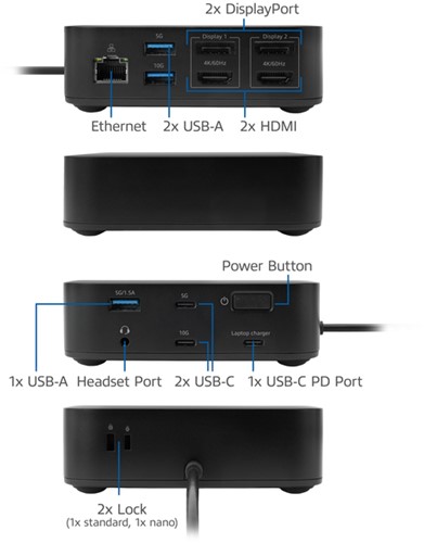 DOCKINGSTATION ACT USB-C DUAL MONITOR MET POWER DELIVERY-2