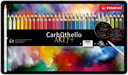 KLEURPOTLODEN STABILO CARBOTHELLO KALKPASTEL ASSORTI BLIK À 60 STUKS