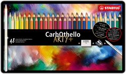 KLEURPOTLODEN STABILO CARBOTHELLO KALKPASTEL ASSORTI BLIK À 48 STUKS