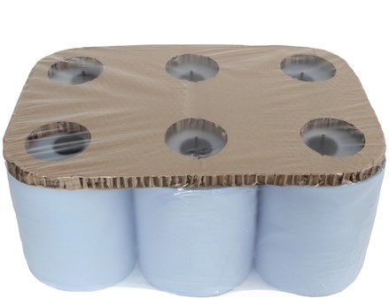 HANDDOEKROL CLEANINQ H1 MATIC 2-LAAGS 6X150M BLAUW-2