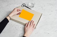 ETIKET RILLPRINT 210X148MM FLUOR ORANJE 200 STUKS-1