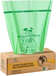 AFVALZAK BIO MR.GREEN MIND 45X50CM 20 LITER DISPENSER 125 STUKS