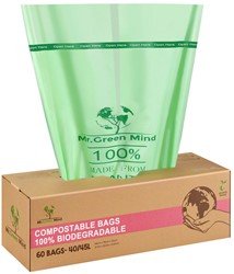AFVALZAK BIO MR.GREEN MIND 55X76CM 40-45 LITER DISPENSER 60 STUKS