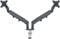 MONITORARM LEITZ ERGO RUIMTEBESPAREND DUBBEL DONKERGRIJS