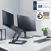 LAPTOPSTANDAARD LEITZ ERGO VERSTELBARE MULTIHOEK GRIJS-1