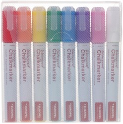 KRIJTSTIFT EUROPEL WATERVAST 3-6MM ASSORTI ETUI 8 STUKS