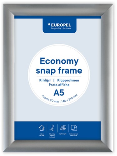 KLIKLIJST EUROPEL ECONOMY A5 ZILVER