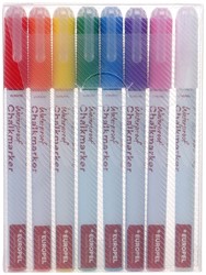 KRIJTSTIFT EUROPEL WATERVAST 1-3MM ASSORTI ETUI 8 STUKS