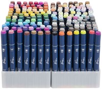 ALCOHOLMARKERS NASSAU ARTS DUOPUNT SET À 168 KLEUREN-1