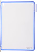 ZICHTPANEEL TARIFOLD A4 VERTICAAL BLAUW 10 STUKS