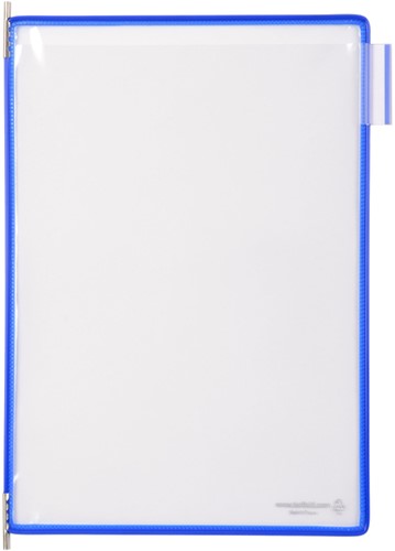 ZICHTPANEEL TARIFOLD A4 VERTICAAL BLAUW 10 STUKS