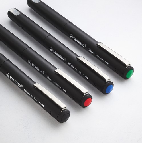 FINELINER STABILO DR!VER FIJN ZWART-2