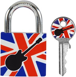 HANGSLOT MASTERLOCK 30MM GITAAR MOTIEF