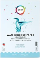AQUARELBLOK QREA A4 20VEL 200GR GELIJMD