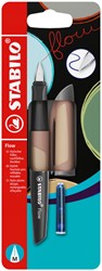 VULPEN STABILO FLOW MEDIUM LICHTBRUIN BLISTER À 1 STUK