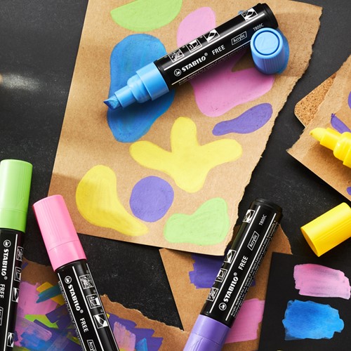 ACRYLMARKER STABILO  FREE ACRYLIC T800C WIT-1