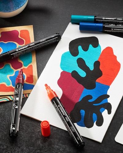 ACRYLMARKER STABILO  FREE ACRYLIC T300 ORANJE-3