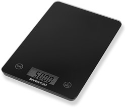 KEUKENWEEGSCHAAL INVENTUM TOT 5 KILOGRAM ZWART