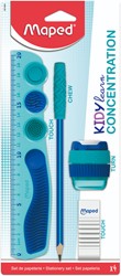 TEKENSET MAPED KIDY LEARN CONCENTRATION BLAUW 4-DELIG