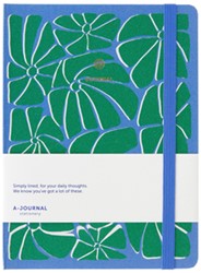 NOTITIEBOEK A5 BLAUW/GROEN A-JOURNAL