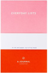 NOTITIEBLOK A6 ROZE/ROOD A-JOURNAL