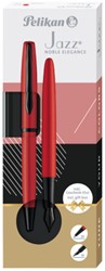 SCHRIJFSET PELIKAN JAZZ NOBLE ELEGANCE K36+P36 MEDIUM RED