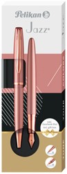 SCHRIJFSET PELIKAN JAZZ NOBLE ELEGANCE K36+P36 MEDIUM ROSE